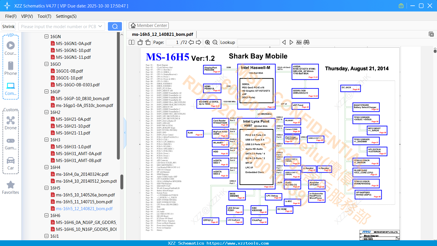 Laptop MSI Ms-16h5_12_140821_bom